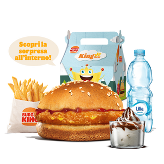 King Junior Cheddar Cheese Menù