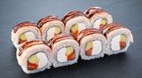 Рол з тигровою креветкою та лососем