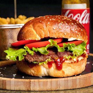 Extreme hot chilli burger