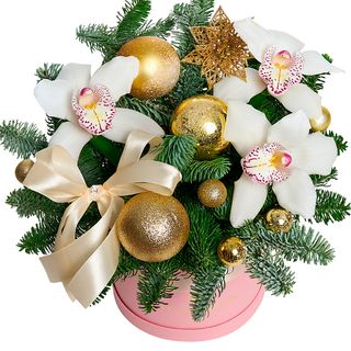 Квіти в коробці "Сніжний вальс" 