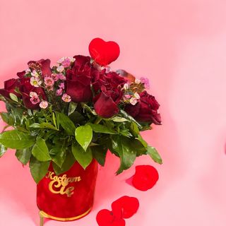 Flower Box Kocham Cię średni 