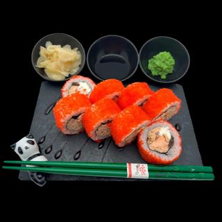 Uramaki łosoś pieczony - 8 szt