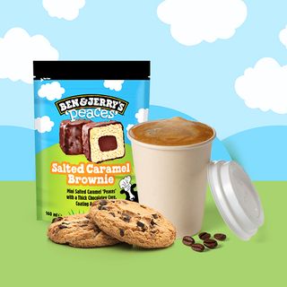 Pack café con leche + repostería + Ben & Jerry's Peaces