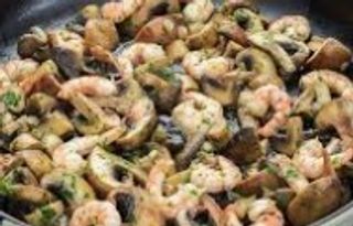 Gamba Con Champiñones