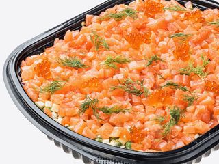 Салат олів'є з лососем 1 кг