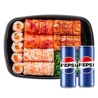 Salmon maxi box №8 + Pepsi 2 х 0,33 м/б