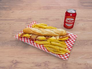 Combo Baguette, Patatas Fritas y Bebida
