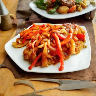 Ryba mintaj z warzywami po wietnamsku