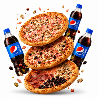 Combo 3 Pizza+ 3 Pepsi 0.5l