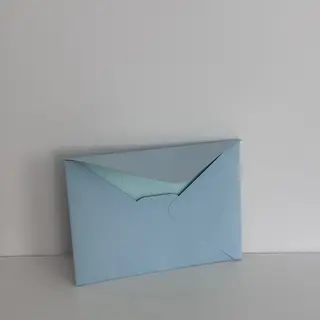 Конверт блакитний матовий 