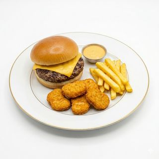 Combo Infantil De Hamburguesa