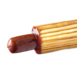 Хот-дог Баварська сосиска (світла булка)