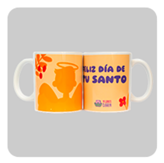 Taza "Feliz Día De Tu Santo" 1Ud.