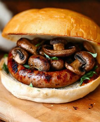 Salsiccia, funghi, provola