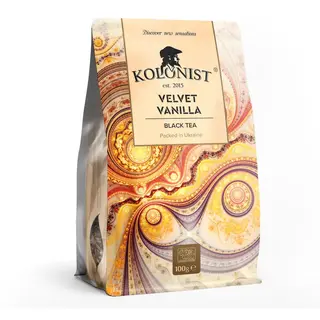 Чай Kolonist Чорний Velvet Vanilla 100 Грам