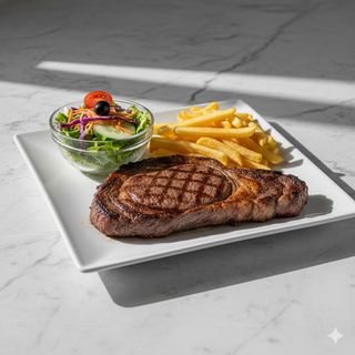 Menú De Bistec A La Plancha