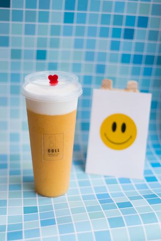 Mango cheese tea - fresh fruit tea
