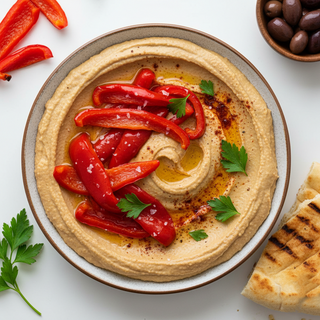 Hummus cu ardei copt