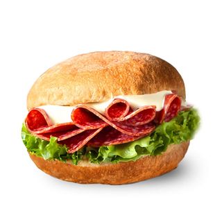 Salame, formaggio, insalata & mayo