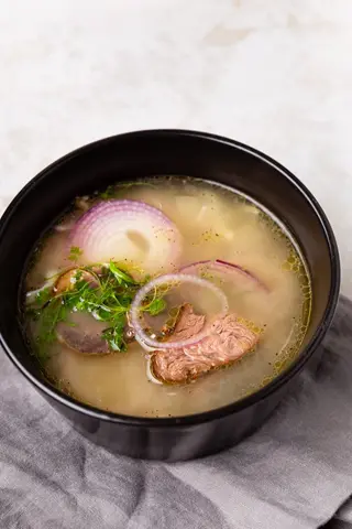 Кол- кеспе с копченой кониной