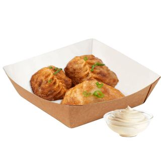 Жареные манты с мясом и картошкой (3 шт.)