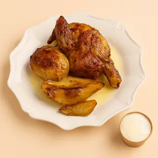 Pollo CAN FERRAN (medio) + Patatas Asadas + Alioli