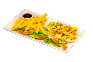 Brochette De Poulet Mariné
