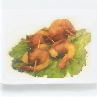 A13. Espetada Gambas com Bacon
