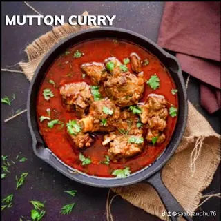 Mutton curry + basmati chawal 
