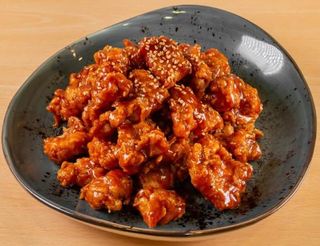 Boneless de pollo con bbq