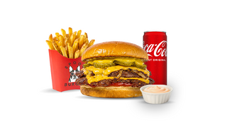 Meniu Double Cheese + Choice of Drink