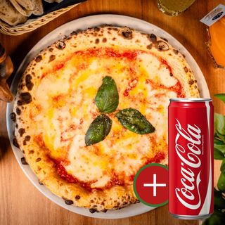Pizza Margherita + Coca-Cola Lattina 33cl