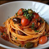 Tumeric Spaghetti and spicy turkey 