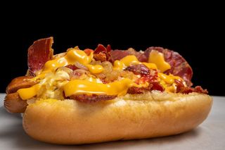 Smokey bacon cheese dog
