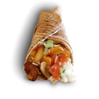 Pita z Frytkami i Surówką Duża