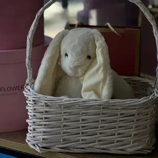 Зайчик сірий 25 см