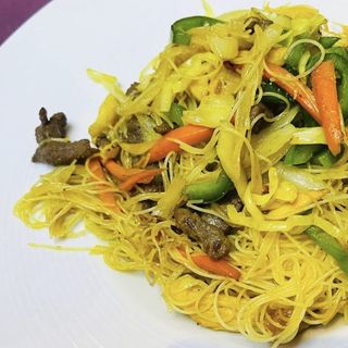 Fideos De Arroz Estilo Singapur