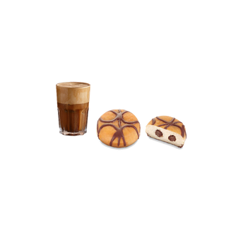Greek Frappe & Chocolate Donut Combo - 10% discount