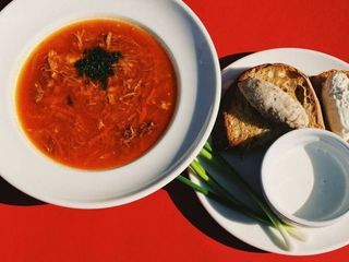 Борщ український з домашньою куркою (490g)