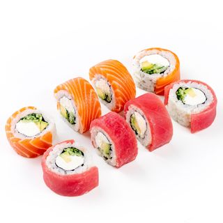 Філадельфія з лососем та тунцем (8шт/250г)