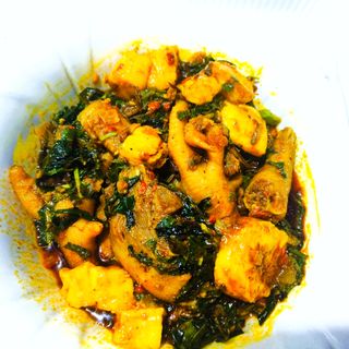 Vegetable Chicken with plantain