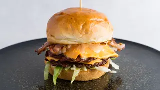 Double Blue Porky Smash Burger