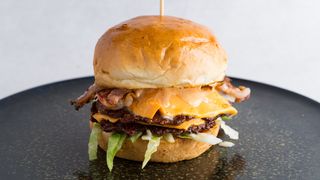 Double Blue Porky Smash Burger