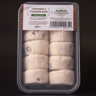 Сирники з родзинками, 500 Г