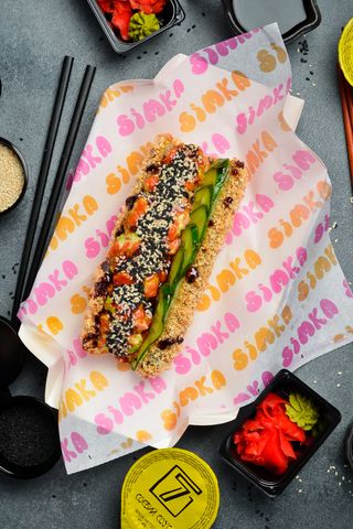 Open Roll з запеченим лососем (320г)