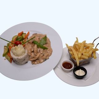 Émincé De Poulet À La Crème Champignon