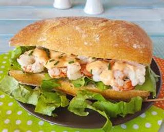 Panino gamberi grilled