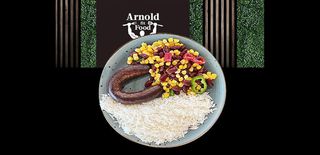 Телешки суджук един брой с две гарнитури по избор (450г)