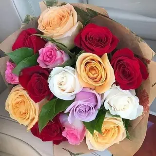 Bouquet De 15 Roses varié