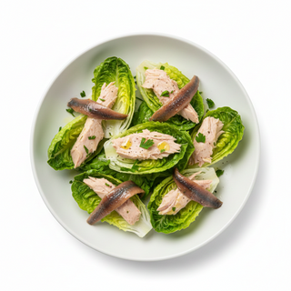 Ensalada De Ventresca Con Cogollos Y Anchoas (Ración)